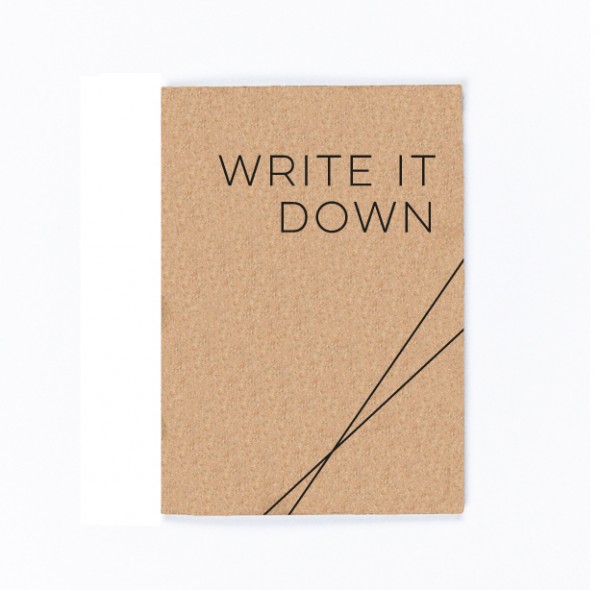 Write it down - Notizbuch mit Letterpress Cover